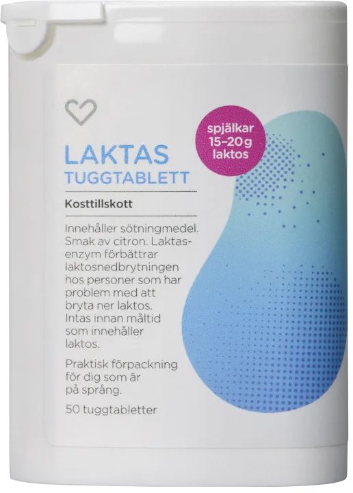 Hjärtats Laktas Tuggtabletter 50 st Hjärtats