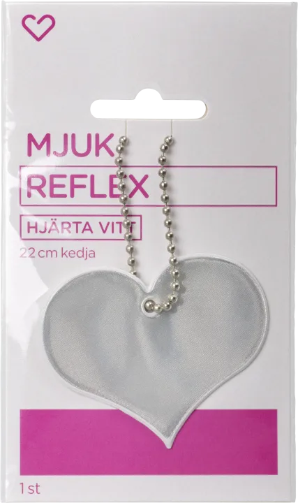 Hjärtats Mjuk Reflex Hjärtat Vitt 1 st Hjärtats