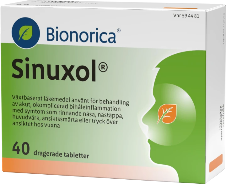 Sinuxol Dragerad tablett Blister 40 st Sinuxol