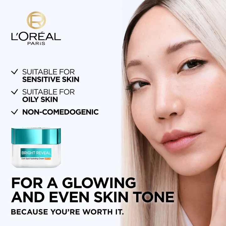L'Oréal Paris Bright Reveal Niacinamide Dark Spot Hydrating Day Cream SPF 50, 50 ml L'Oréal Paris