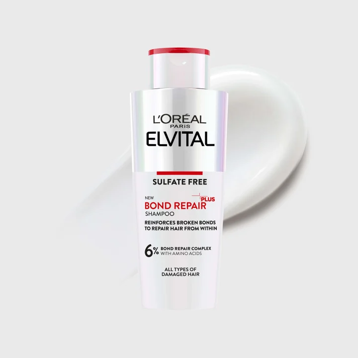 L'Oréal Paris Elvital Bond Repair Shampoo för skadat hår 200 ml. Visa bild 2 av 9