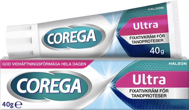 Corega Ultra Fixativkräm Tandproteser 40 g Corega