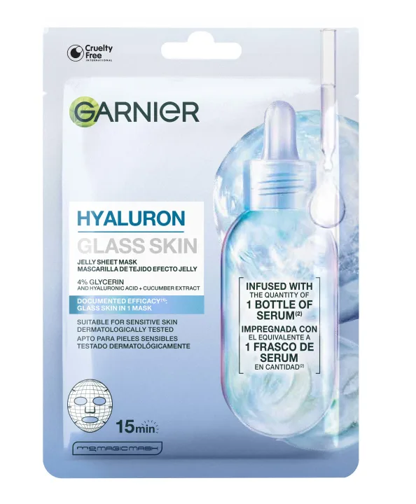 Garnier Hyaluron Glass Skin Jelly Sheet Mask 27 g Garnier