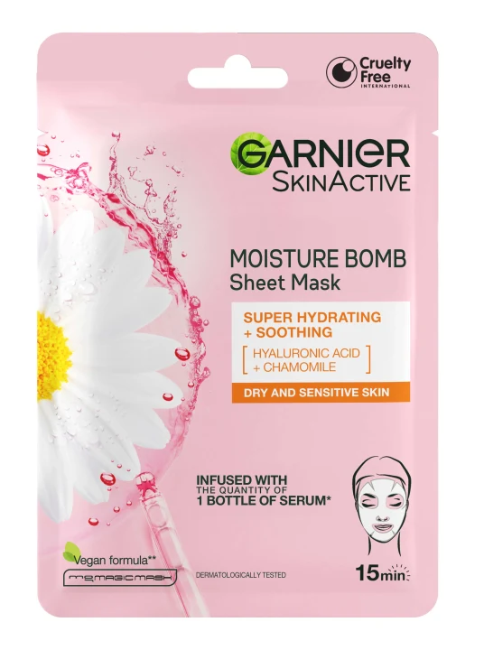 Garnier SkinActive Moisture Bomb Super Hydrating & Soothing Sheet Mask 28 g Garnier