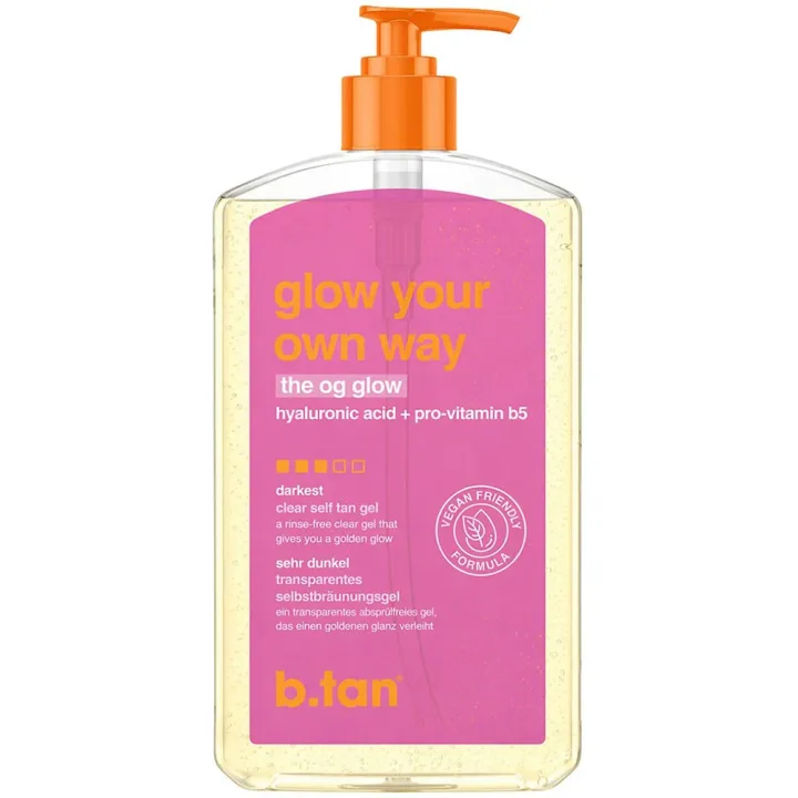 b.tan Glow Your Own Way Clear Self Tan Gel 473 ml b.tan