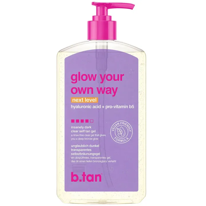 b.tan Glow Your Own Way Clear Self Tan Gel Next Level 437 ml b.tan