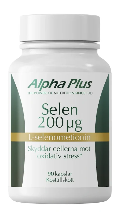 Alpha Plus Selen 200 µg 90 kapslar Alpha Plus