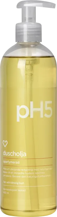 Hjärtats pH5 Duscholja Oparfymerad 400 ml Hjärtats