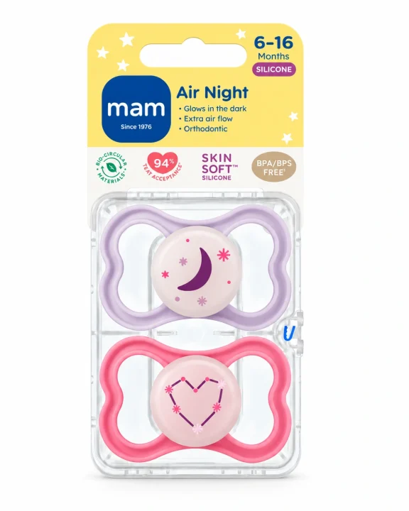 MAM Air Night Napp Pink 6-16 mån. Visa bild 2 av 6