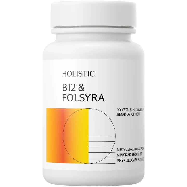 Holistic B12 & Folsyra 90 tabletter Holistic