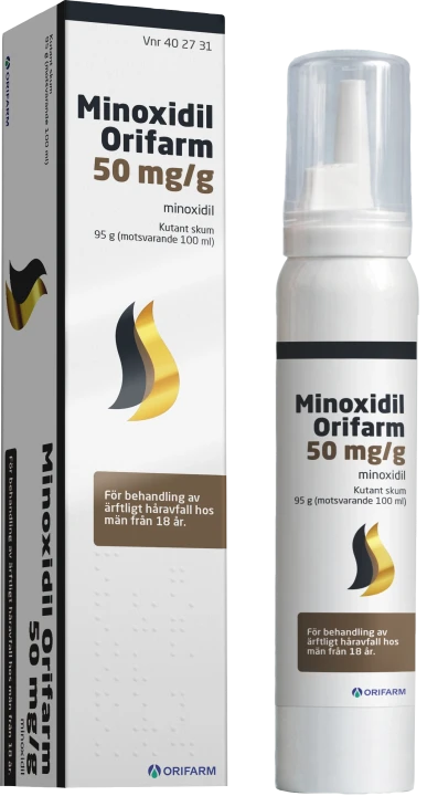 Minoxidil Orifarm Kutant skum 50 mg/g 95 gram Orifarm