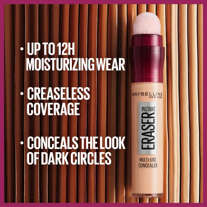 Maybelline New York Instant Eraser Concealer 6,8 ml 03 Fair. Visa bild 5 av 9