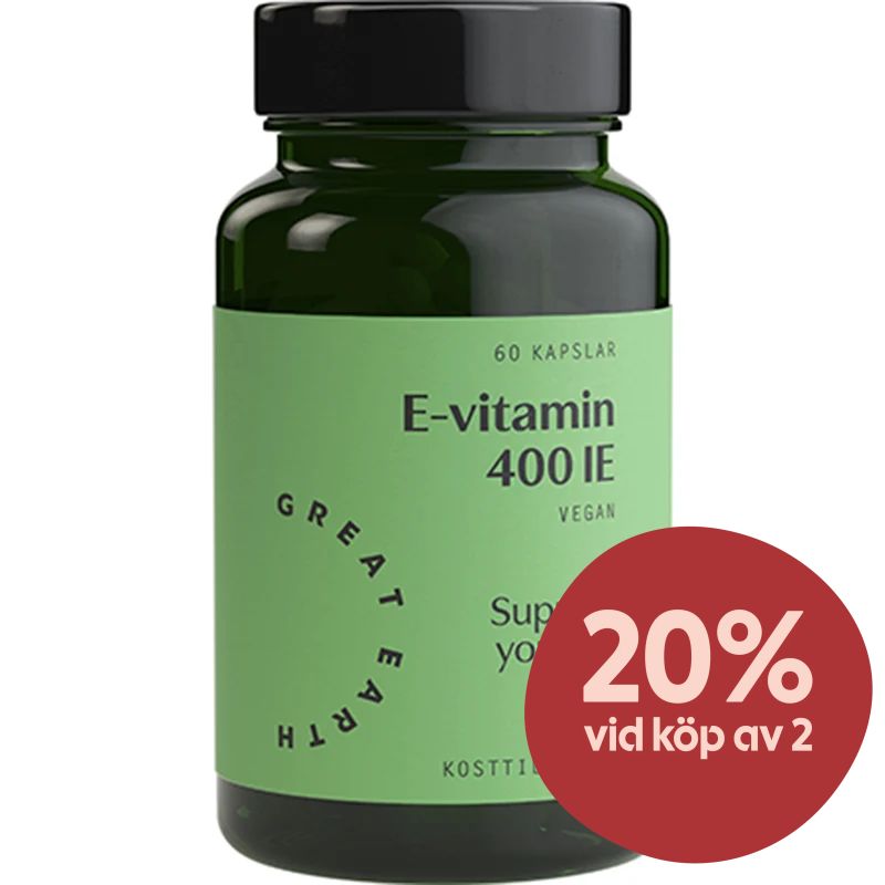 Great Earth E-Vitamin 60 kapslar - E-vitamin