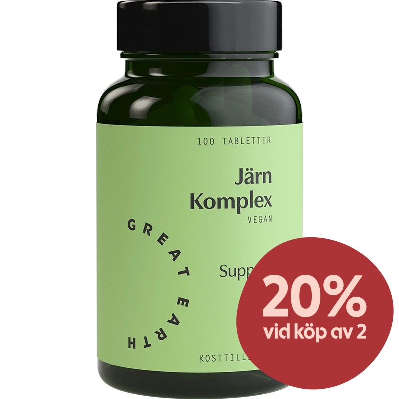 Great Earth Järn Komplex 100 tabletter - Järn
