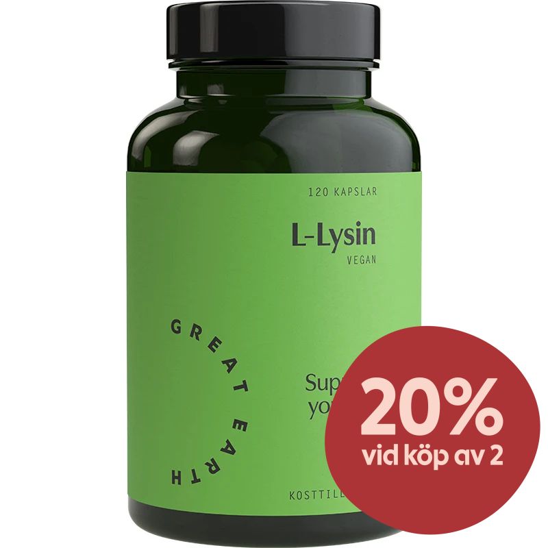 Great Earth L-Lysine 120 kapslar - Aminosyror