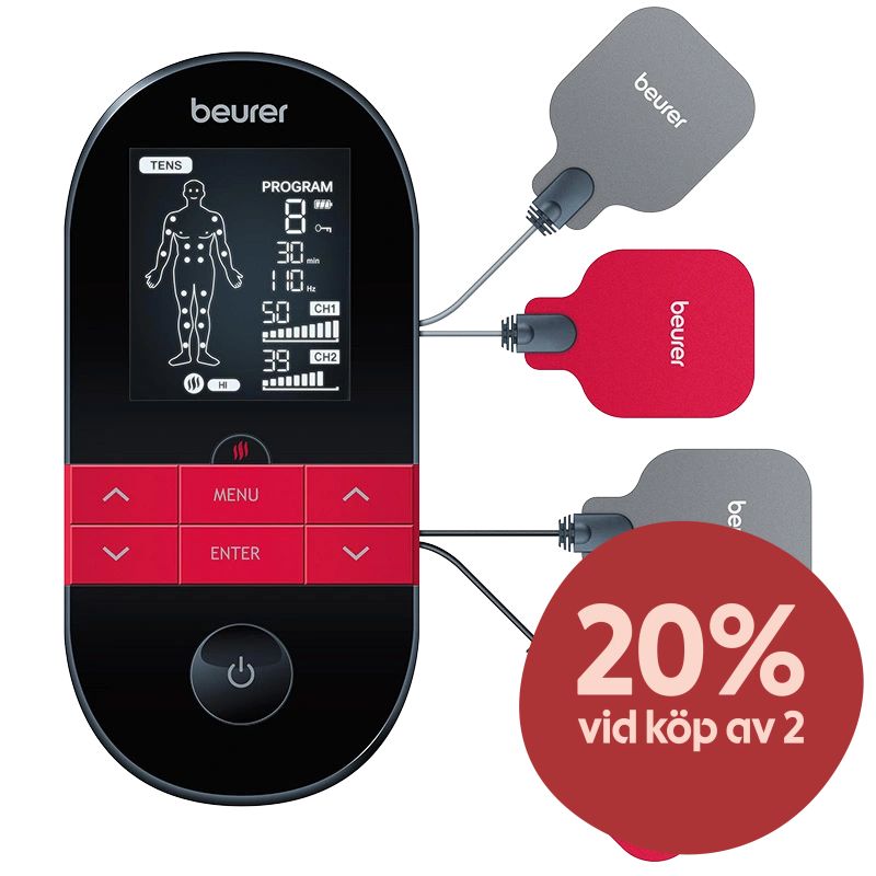 Beurer EM59 Digital TENS/EMS Apparat 3 i 1 - Muskelvärk & träningsvärk