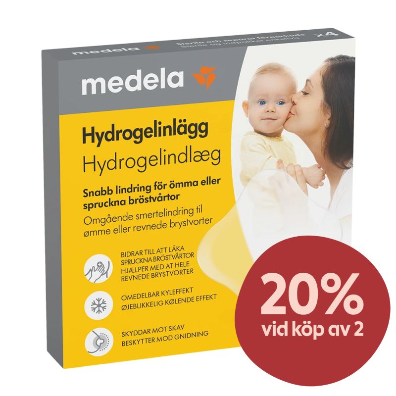 Medela Hydrogelinlägg 4-pack - Amningsnappar & bröstvårtsskydd