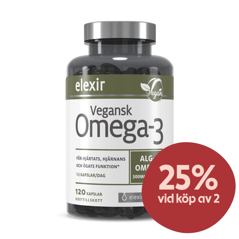 Elexir Pharma Omega-3 120 kapslar - Omega-3