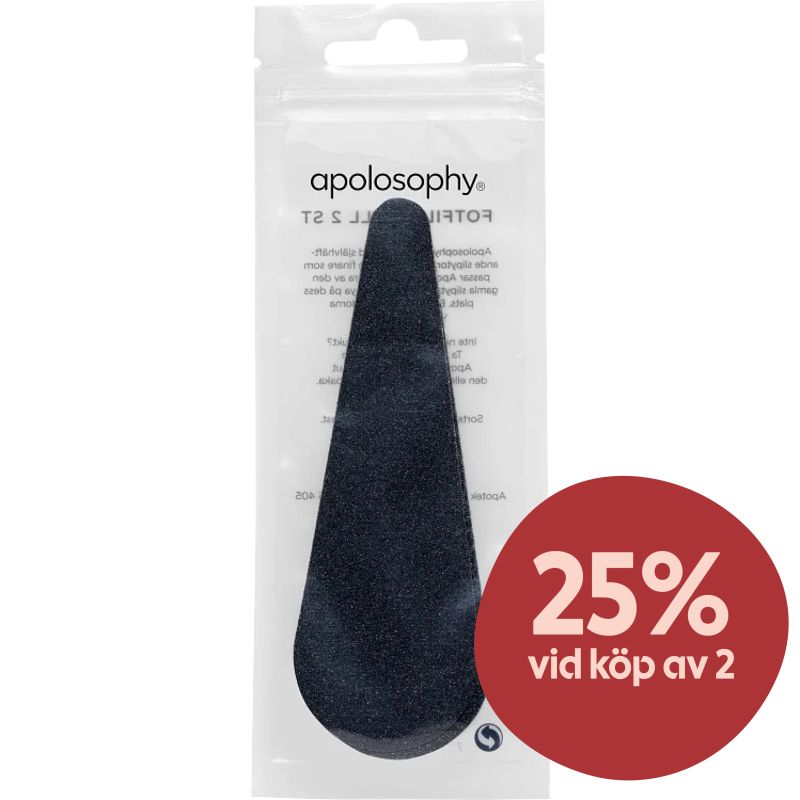 Apolosophy Fotfil Grov & Medel Refill 2st - Pedikyr