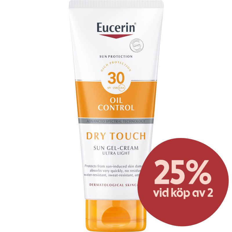 Eucerin Sun Dry Touch Gel-Cream SPF 30, 200ml - Solskydd kropp