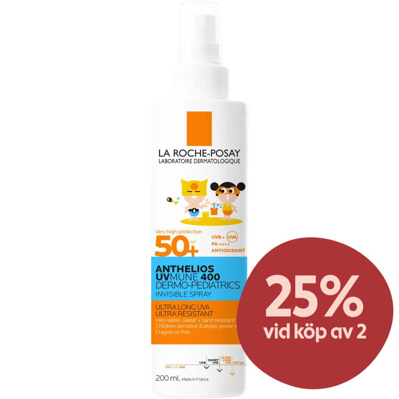 La Roche-Posay Anthelios Kids UVMUNE Kids spray SPF 50+, 200 ml - Solkräm för barn