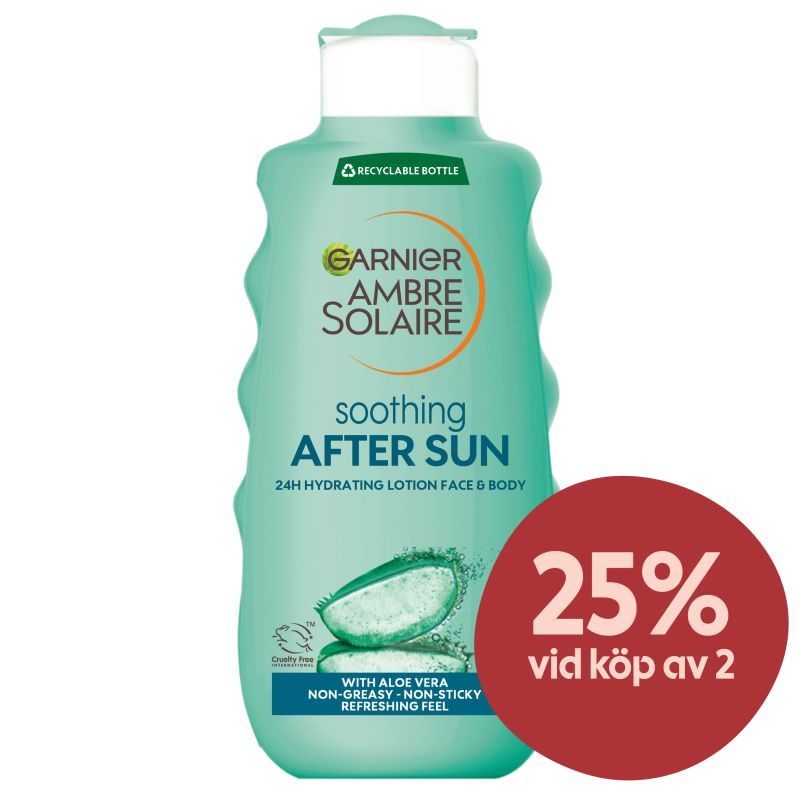 Garnier Ambre Solaire Soothing After Sun 24H Hydrating Lotion Face & Body 175 ml - After Sun