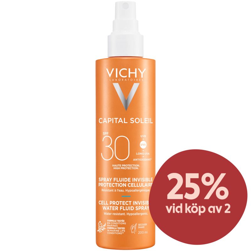 Vichy Capital Soleil Cell Protect UV Spray SPF 30, 200 ml - Solskydd ansikte