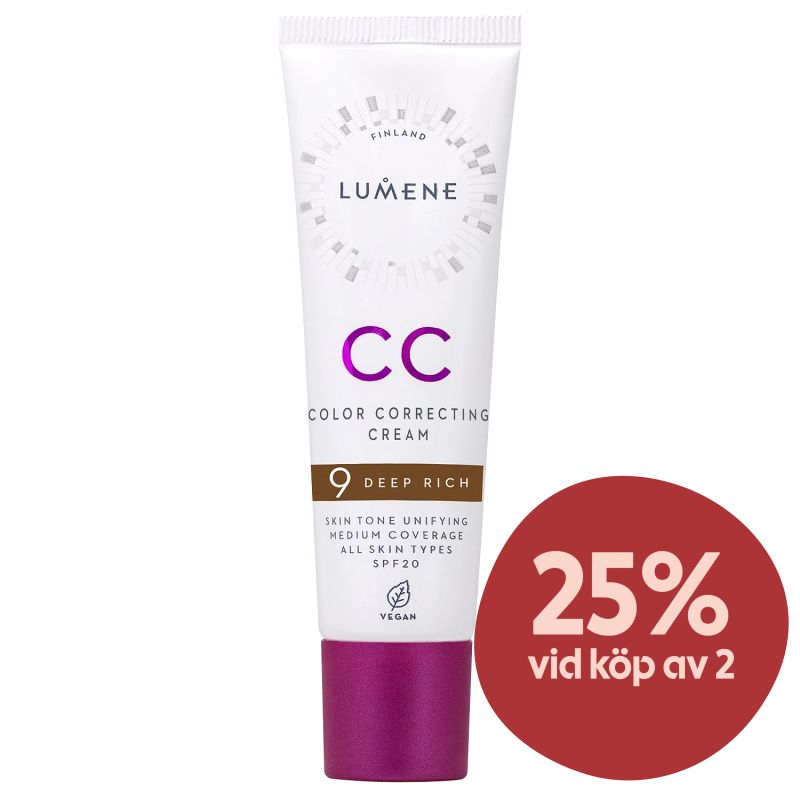 Lumene CC Cream SPF 20, 30 ml 9.0 Deep Rich - CC-cream