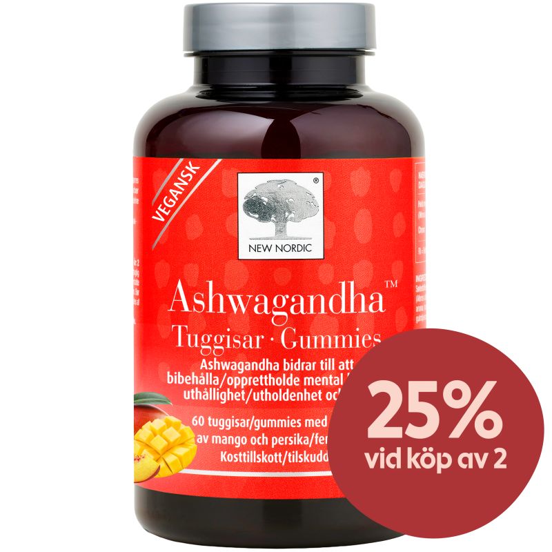 New Nordic Ashwagandha Tuggisar 60 st - Ashwagandha