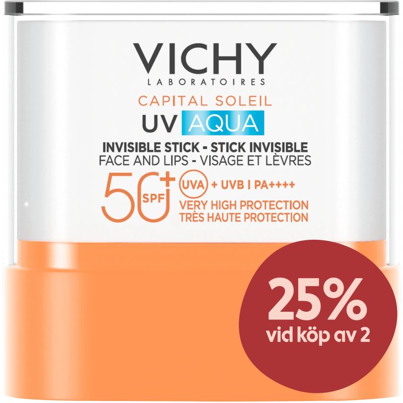 Vichy Capital Soleil UV-Aqua Invisible Stick SPF50+ 10g - Solstift