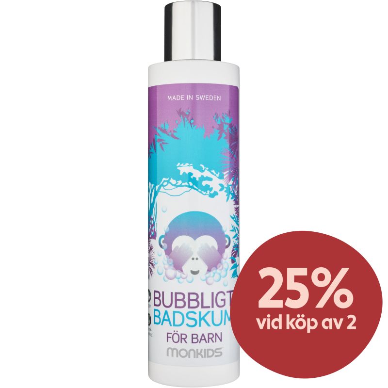 Monkids Bubbliga Badskum 200 ml - Badskum för barn
