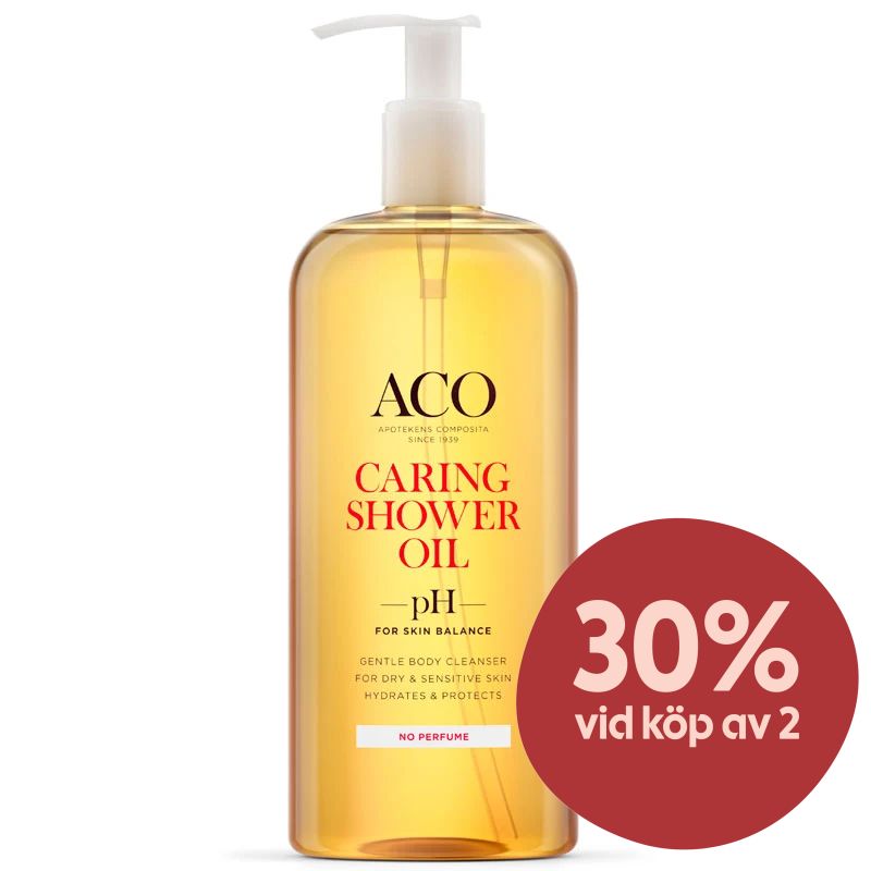 ACO Caring Shower Oil oparfymerad 400 ml - Duscholja