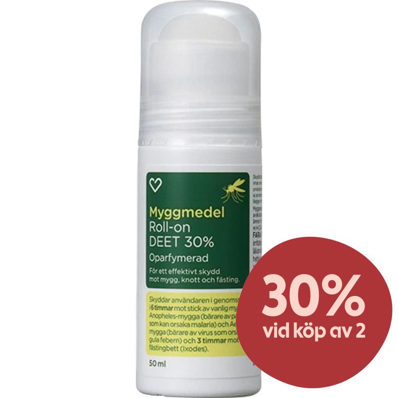 Hjärtats Myggmedel DEET 30% Roll-on 50 ml - Myggmedel