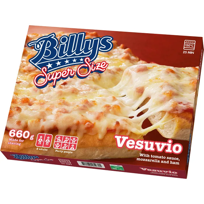 Pizza Super Size Vesuvio 660g Billys