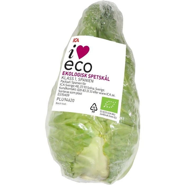 Spetskål Eko 1 pack ca 500g Klass 1 ICA