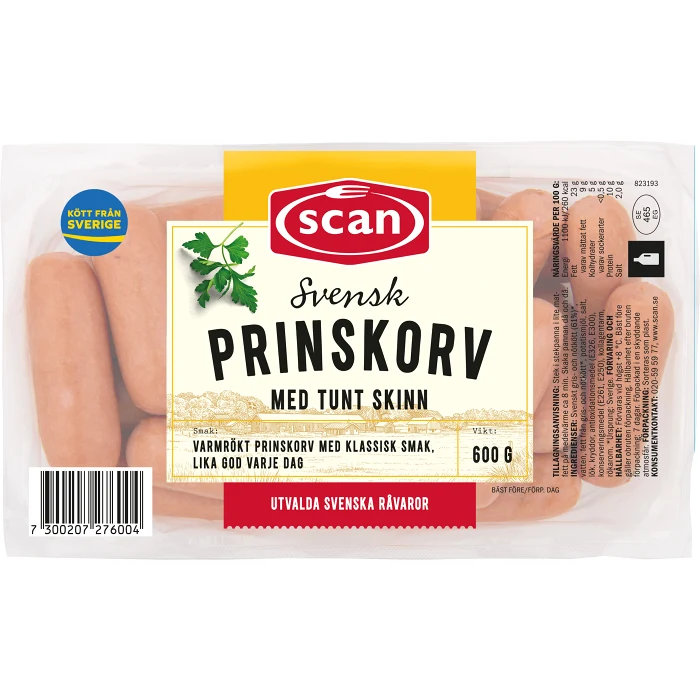 Prinskorv 600g Scan