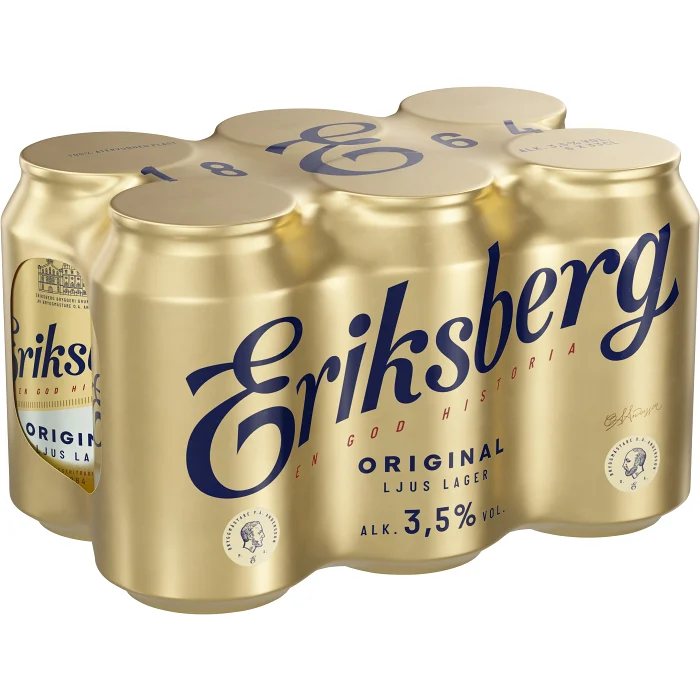 Öl Ljus Lager Original 3.5% 6x33cl Eriksberg