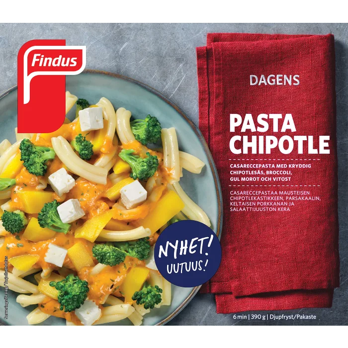 Dagens Pasta chipotle 390g Findus