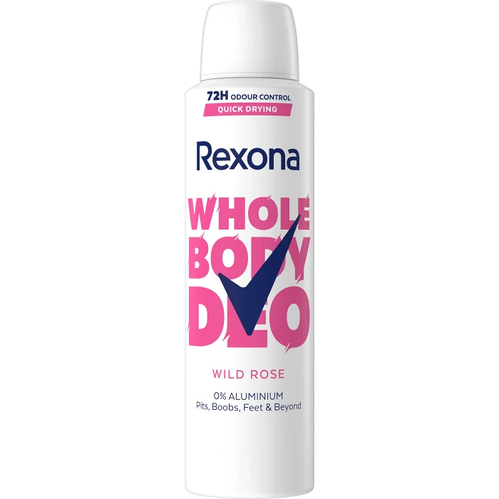Deodorant All Body Wild Rose Spray 150ml Rexona
