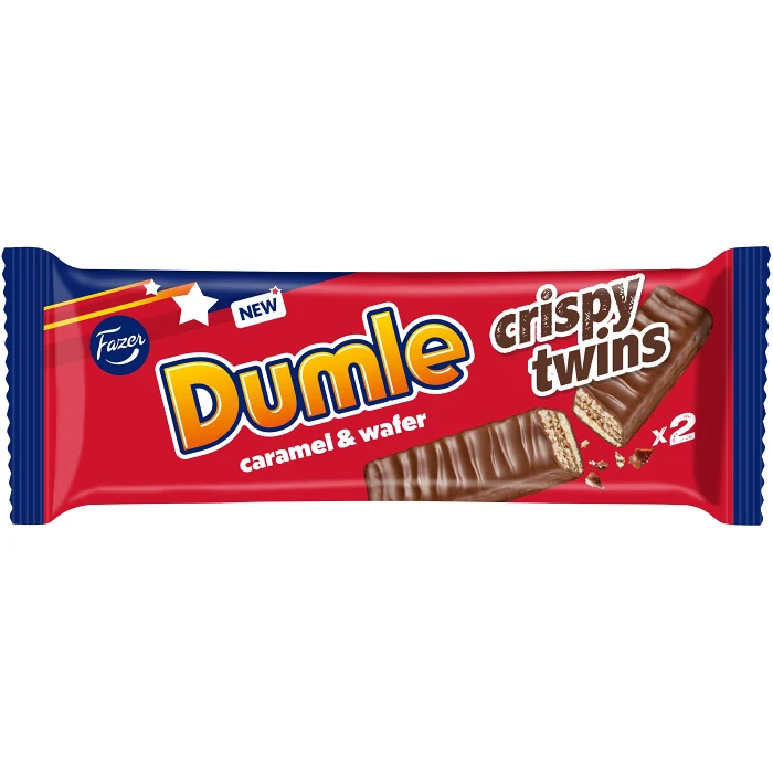 Chokladbar Dumle Crispy Twins 40g Fazer