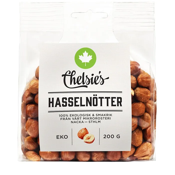 Hasselnötter Ekologisk 200g Chelsie's
