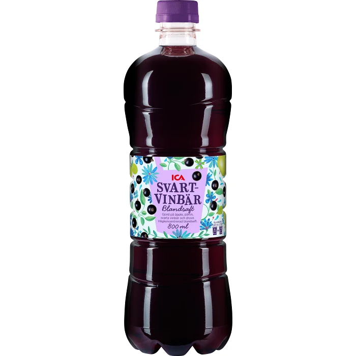 Saft Svartvinbär 80cl ICA