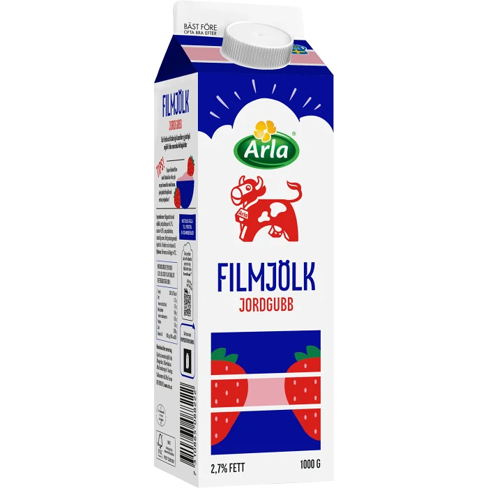 Filmjölk Jordgubb 2,7% 1000g Arla Ko®