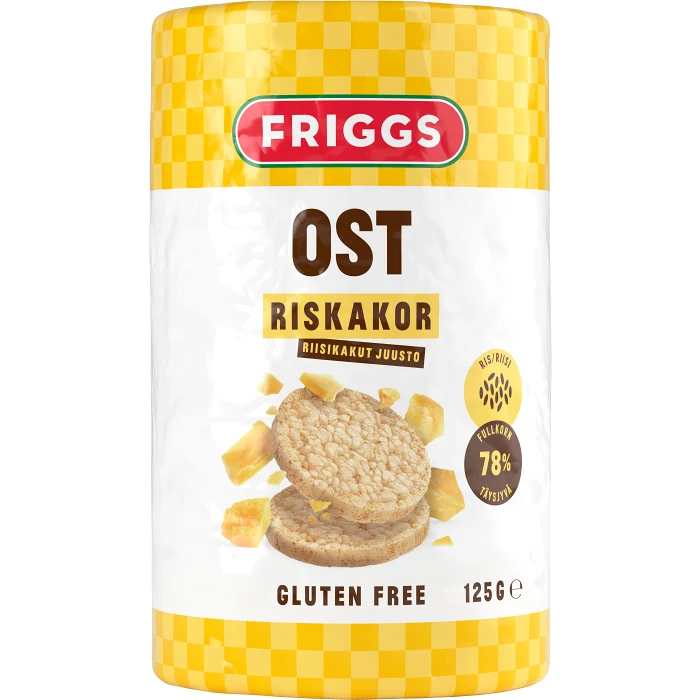 Riskakor med Ostsmak 125g Friggs