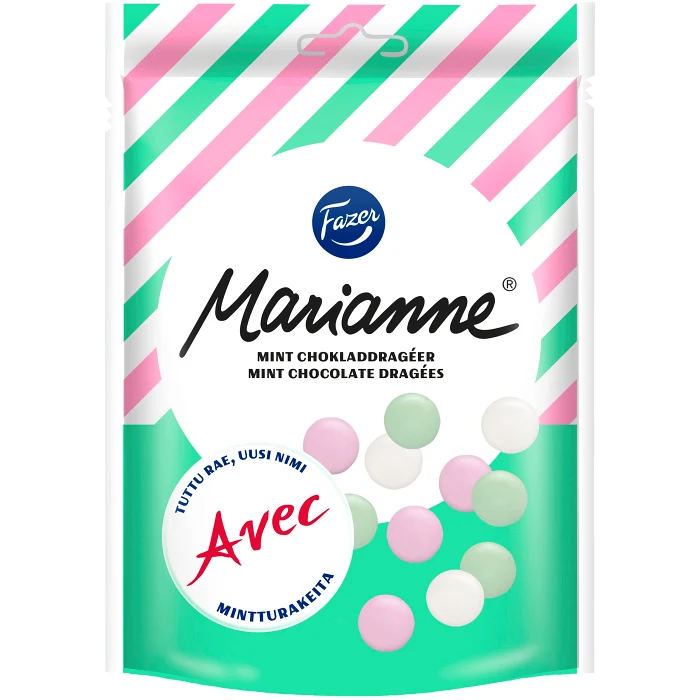 Chokladpåse Marianne Mintchoklad dragé 150g Fazer