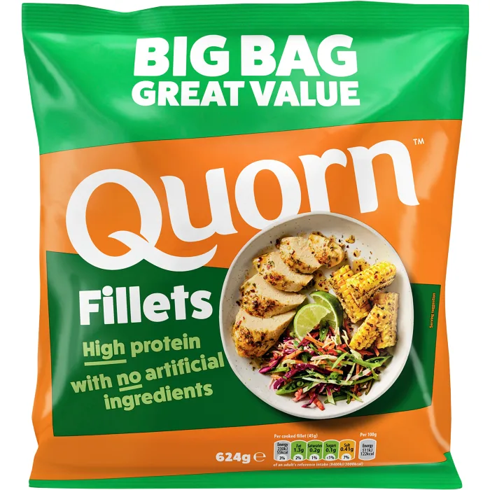 Vegetariska filéer Fryst 624g Quorn