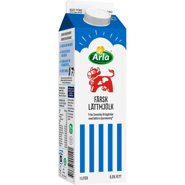 Färsk lättmjölk 0,5% 1l Arla Ko®