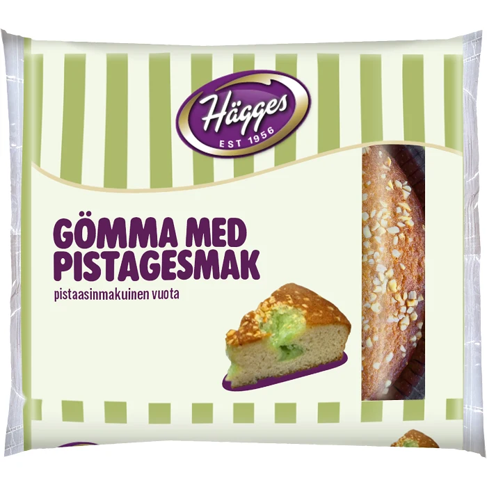 Gömma med pistagesmak 400g Hägges