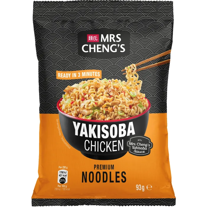Nudlar Yakisoba Chicken 93g Mrs Chengs