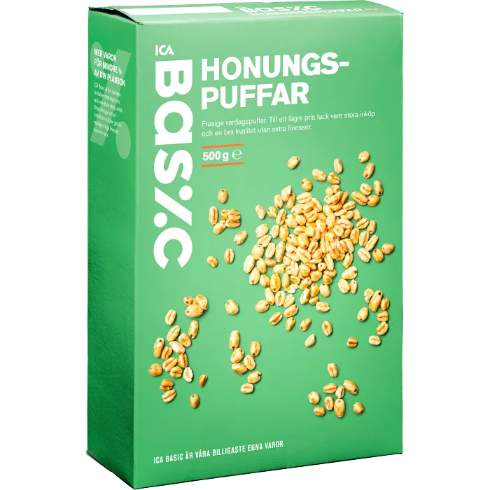 Honungspuffar 500g ICA Basic